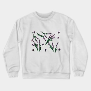 Lavender Flowers Crewneck Sweatshirt